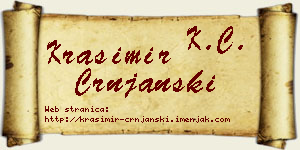 Krasimir Crnjanski vizit kartica